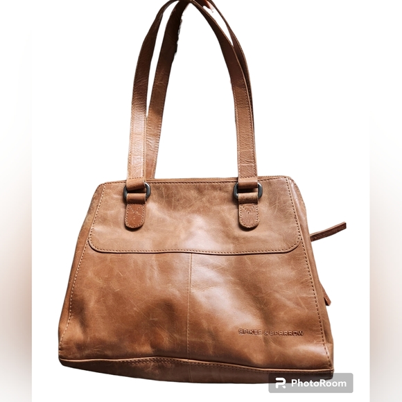 Spikes & Sparrow Leather Tote - Picture 1 of 8